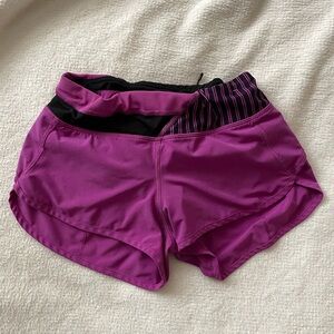 Lululemon Speedup shorts in magenta size 2